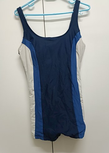 Mavi ve Gri Kadın Spor Mayo - Görsel 2