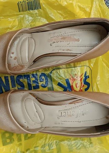 Bej Yılan Desenli Bağcıklı Stiletto - Görsel 3