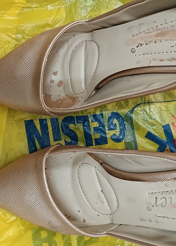 Bej Yılan Desenli Bağcıklı Stiletto - Görsel 4