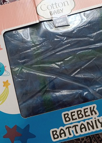 Mavi Desenli Bebek Battaniyesi - Görsel 3