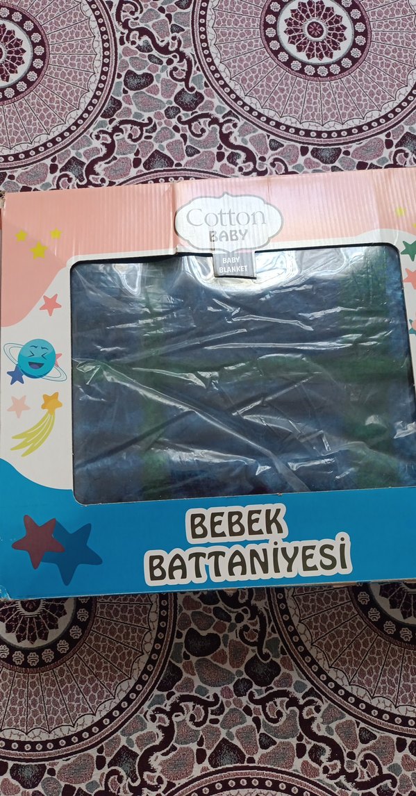 Mavi Desenli Bebek Battaniyesi - Görsel 2
