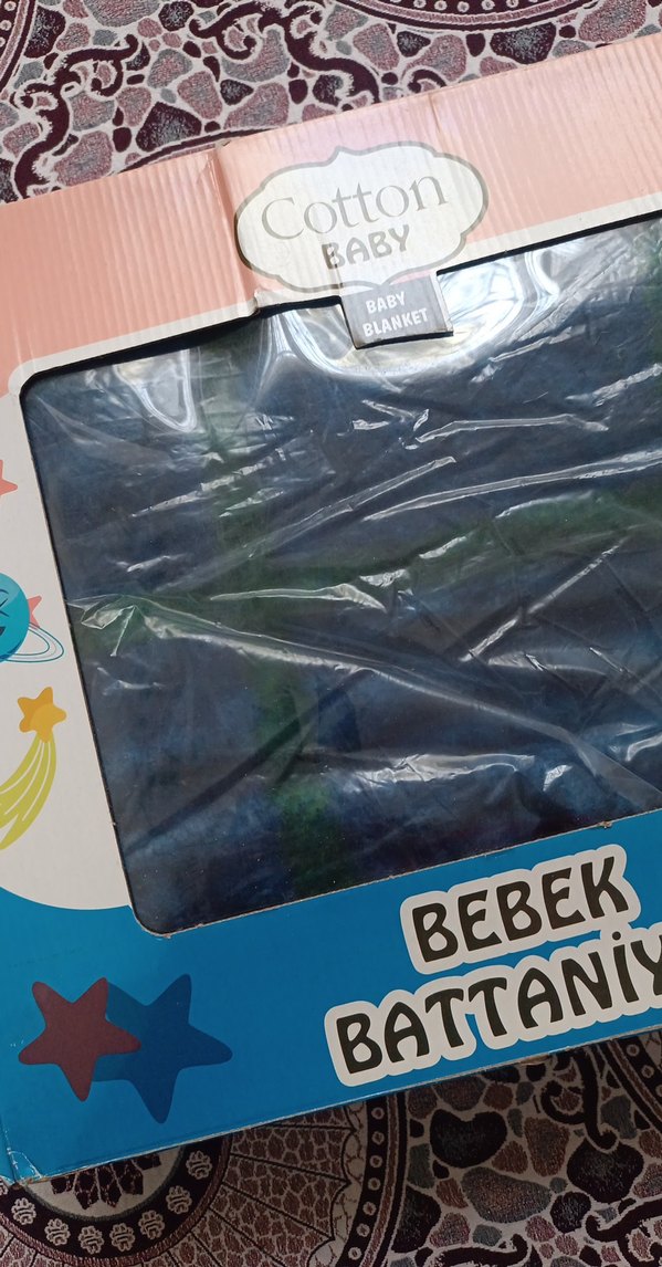 Mavi Desenli Bebek Battaniyesi - Görsel 3