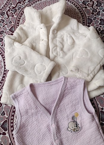 Kız Çocuk Pastel Renkli Örgü Yelek - Görsel 3