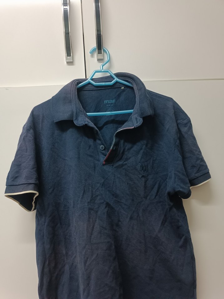 Lacivert Keten Erkek Polo Tişört - Görsel 2