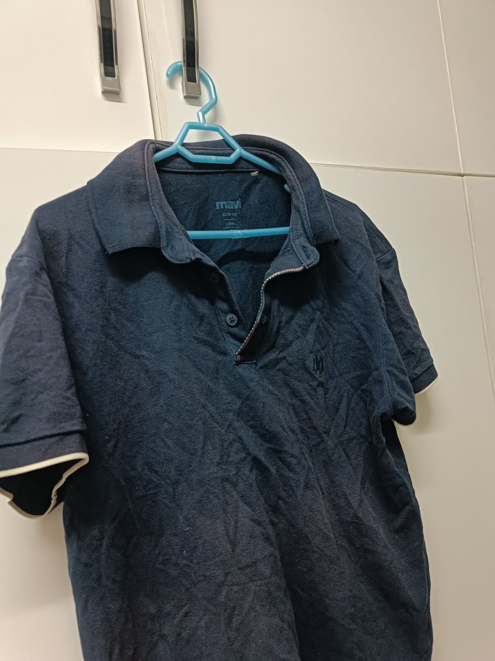 Lacivert Keten Erkek Polo Tişört - Görsel 3