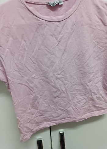 Kadın Pembe Kısa Kollu Tişört - Görsel 3