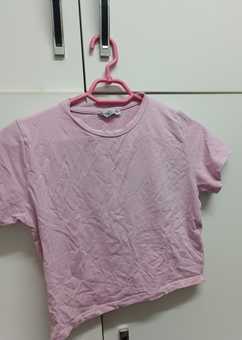 Kadın Pembe Kısa Kollu Tişört - Görsel 2