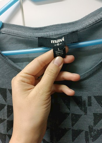 Gri Baskılı Salaş T-shirt - Görsel 5