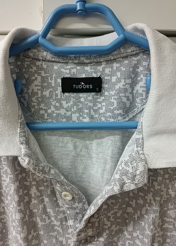 Gri Batik Desenli Kısa Kollu Polo Tişört - Görsel 4