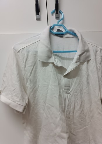 Beyaz Keten Erkek Polo Tişört - Görsel 4