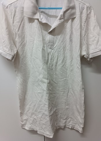 Beyaz Keten Erkek Polo Tişört - Görsel 3