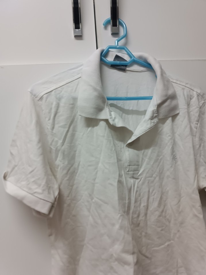 Beyaz Keten Erkek Polo Tişört - Görsel 4