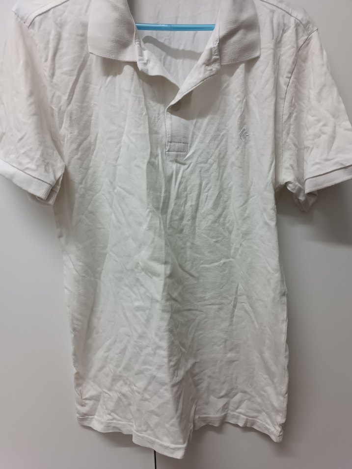 Beyaz Keten Erkek Polo Tişört - Görsel 3