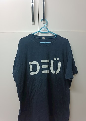 Lacivert Baskılı Erkek Tişört - Görsel 2