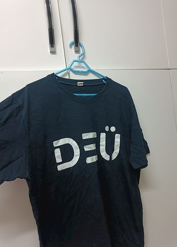 Lacivert Baskılı Erkek Tişört - Görsel 4