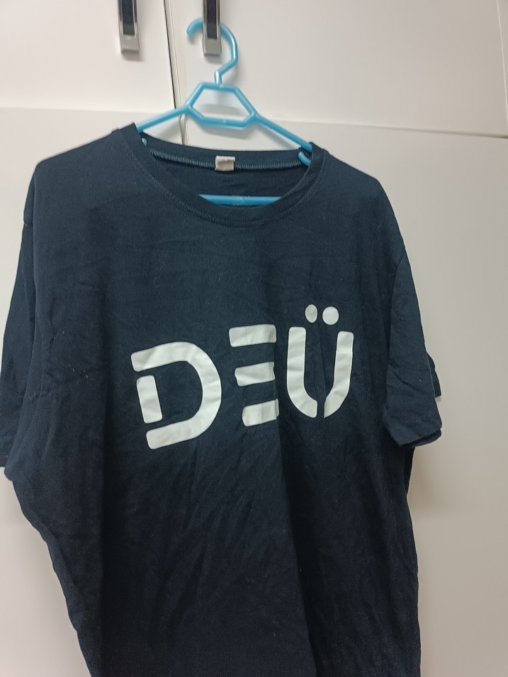 Lacivert Baskılı Erkek Tişört - Görsel 3