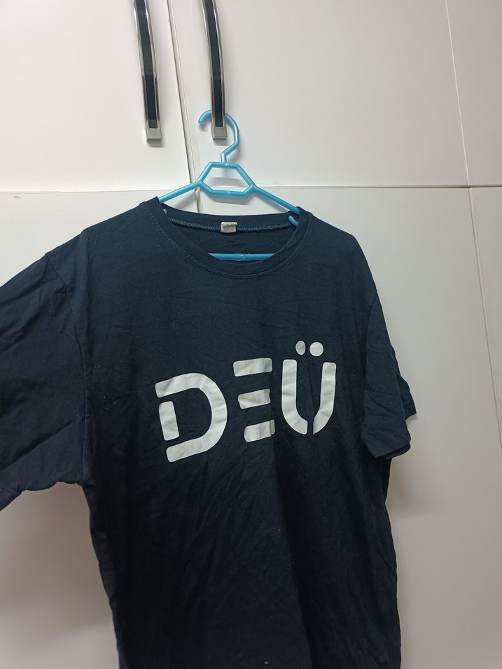 Lacivert Baskılı Erkek Tişört - Görsel 4