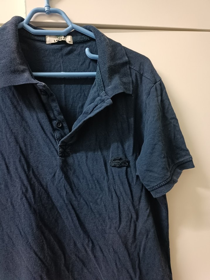 Erkek Mavi Denim Polo Tişört - Görsel 3