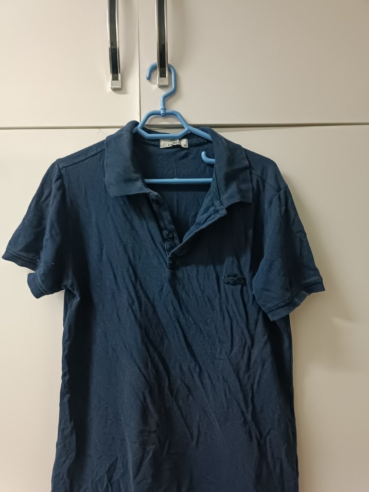 Erkek Mavi Denim Polo Tişört - Görsel 2