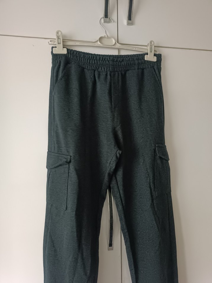 Gri Kadın Kargo Eşofman Altı - Görsel 3