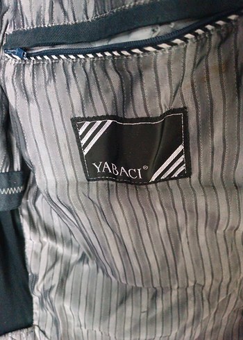 Erkek Gri Keten Düğmeli Midi Ceket - Görsel 6