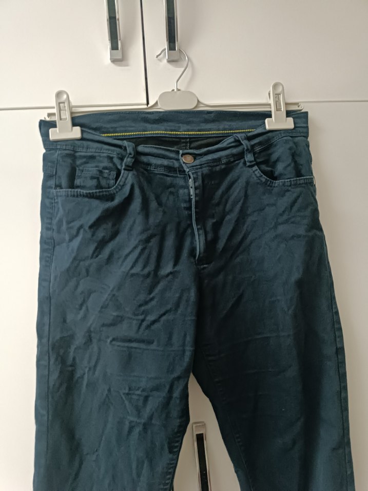 Erkek Lacivert Bol Kesim Kot Pantolon - Görsel 3