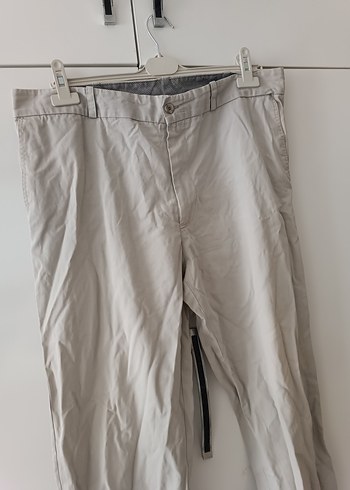 Bej Regular Fit Keten Erkek Pantolon - Görsel 3