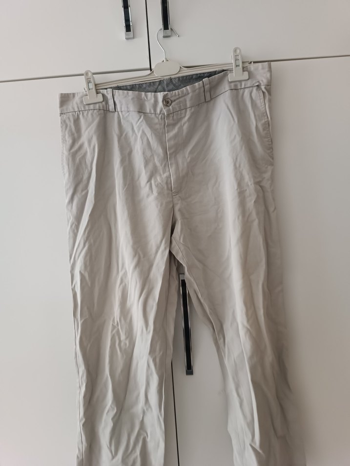 Bej Regular Fit Keten Erkek Pantolon - Görsel 2