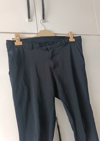 Erkek Lacivert Kemerli Denim Pantolon - Görsel 3