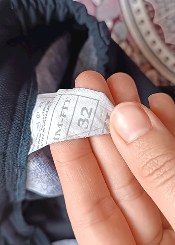 Erkek Lacivert Kemerli Denim Pantolon - Görsel 5