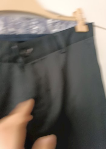 Gri Keten Regular Fit Kemerli Erkek Pantolon - Görsel 5