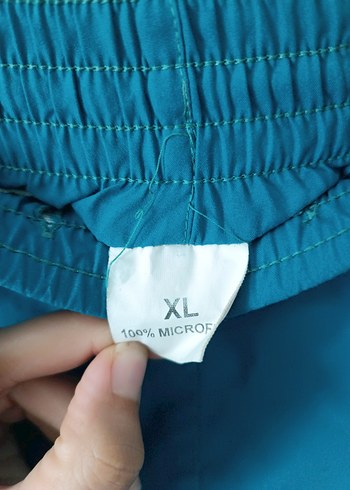 Erkek Kemerli Kısa Mavi Şort - Görsel 5