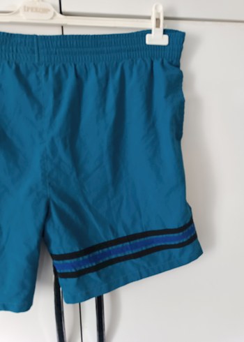 Erkek Kemerli Kısa Mavi Şort - Görsel 3