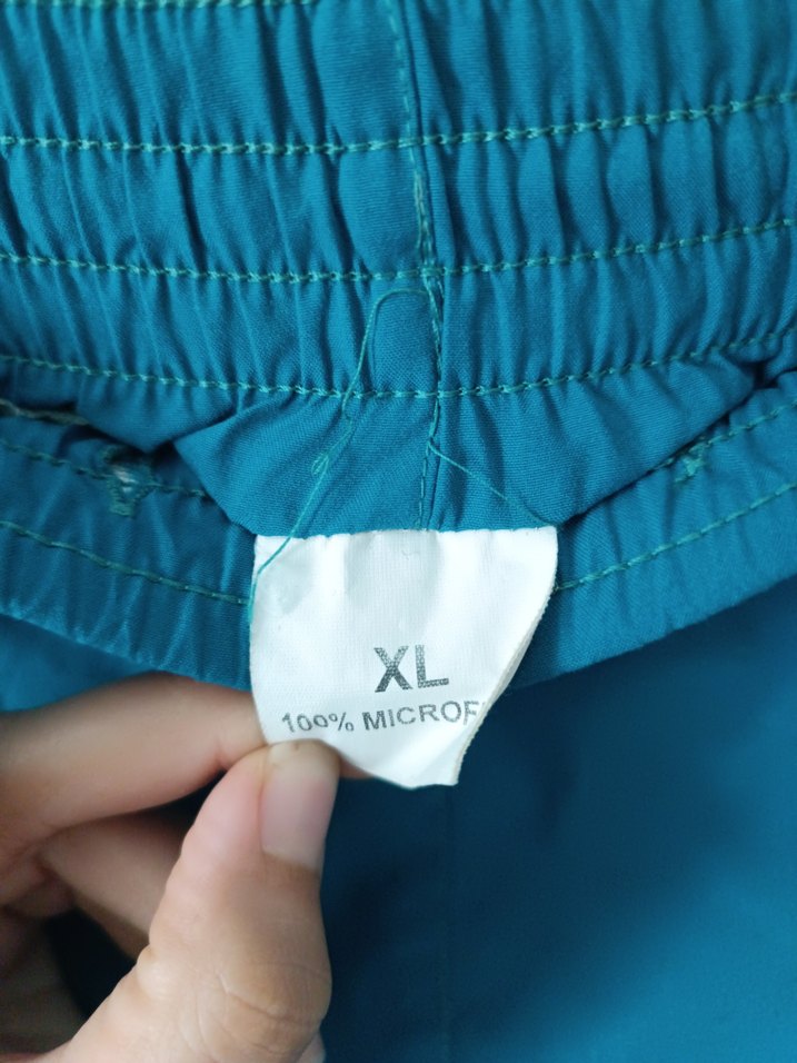 Erkek Kemerli Kısa Mavi Şort - Görsel 5