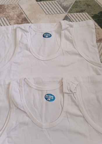 Beyaz Erkek Atlet - Normal Boy, Regular Fit - Görsel 3