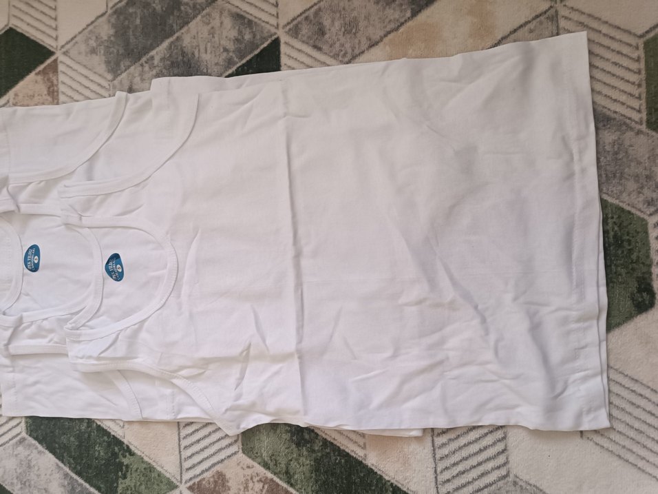 Beyaz Erkek Atlet - Normal Boy, Regular Fit - Görsel 4