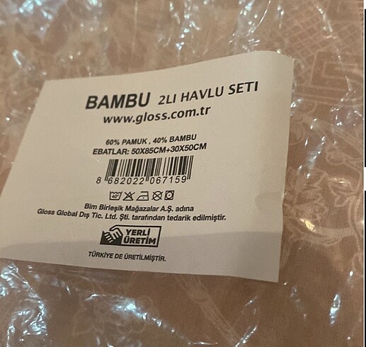 Diğer Bambu el ve yüz havlu takımı