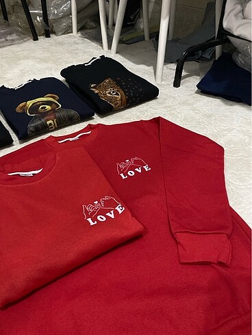 Diğer Sevgili kombini 2 li sweatshirt