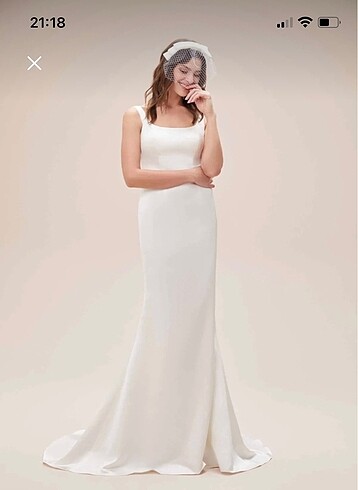 xs Beden Oleg Cassini gelinlik/nikah elbisesi