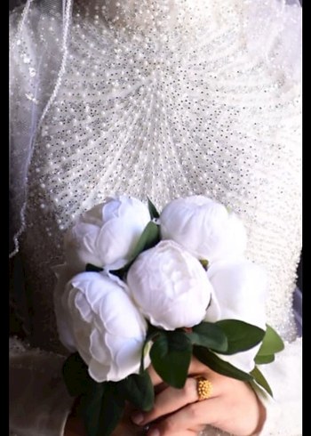 İnci detaylı gelinlik sadece bir kere giyildi tertemiz - Görsel 2