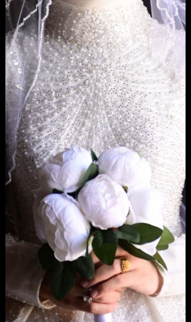 İnci detaylı gelinlik sadece bir kere giyildi tertemiz - Görsel 2