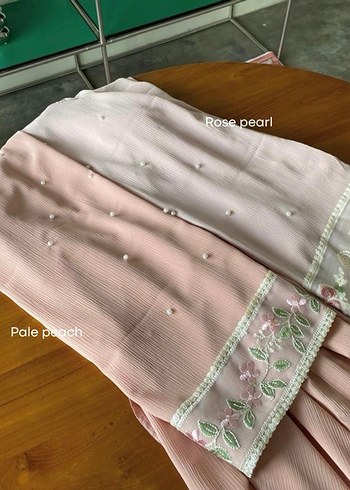 Nakış İşlemeli Pembe Bohem Uzun Kadın abaya - Görsel 8