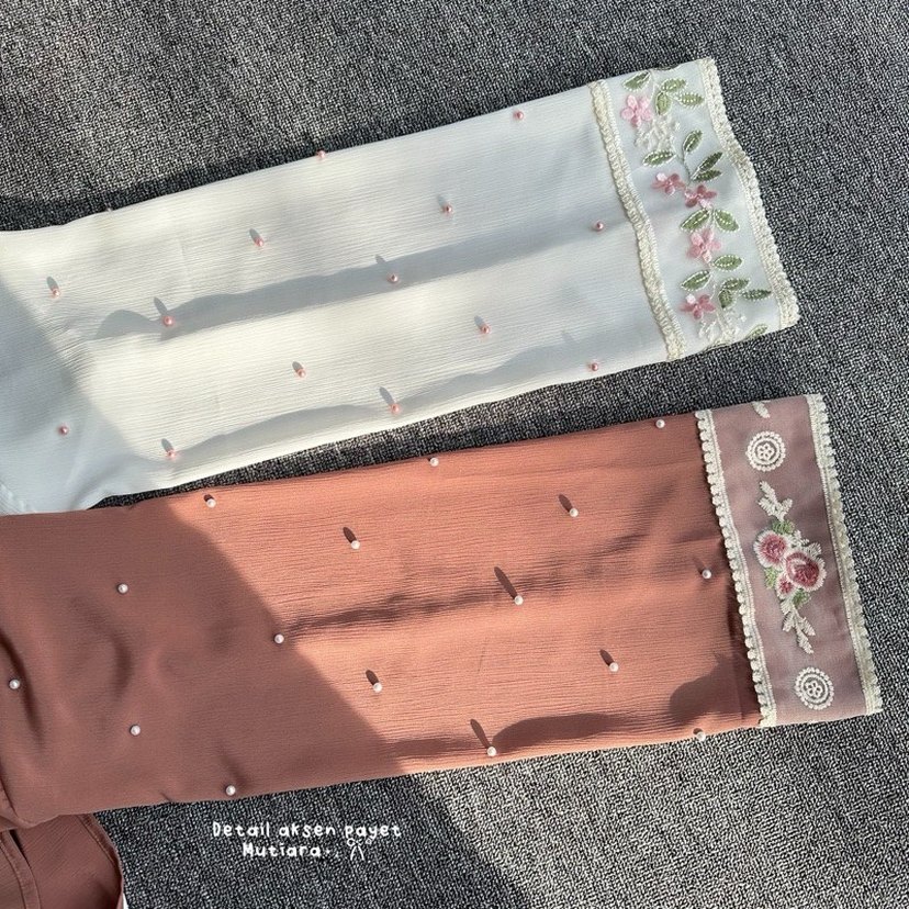 Nakış İşlemeli Pembe Bohem Uzun Kadın abaya - Görsel 3