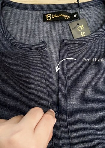 Gri Kadın Uzun Düğmeli Elbise - Görsel 3