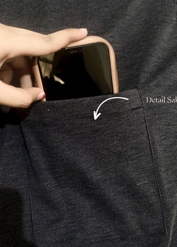 Gri Kadın Uzun Düğmeli Elbise - Görsel 4