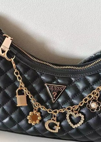 Zincir Detaylı Beyaz Deri Kadın Çanta - Görsel 5