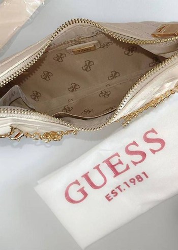 Zincir Detaylı Beyaz Deri Kadın Çanta - Görsel 2