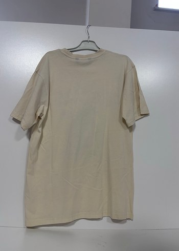 LC Waikiki Bej Erkek Baskılı Oversize Tişört