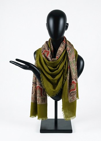 Diğer Haki Yesil Paisley Desenli Sal