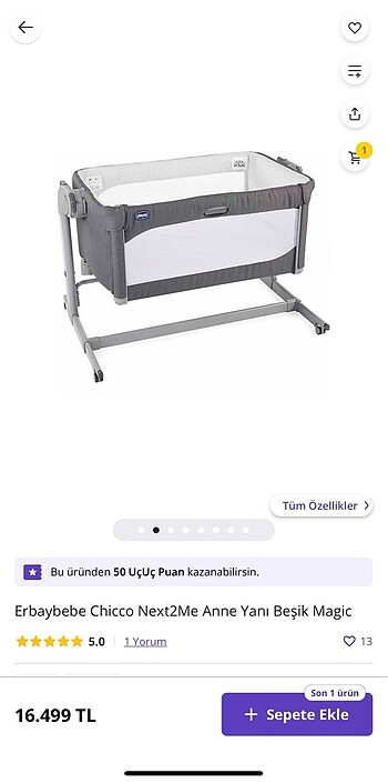 Beden Chicco Next2me magic moon grey